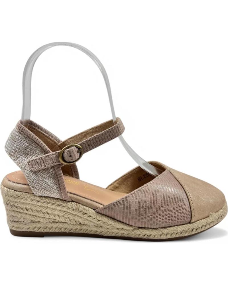 Sandales TIMBOS  pour Femme SANDALIA CUNA ESPARTO MUJER 131161  BEIGE