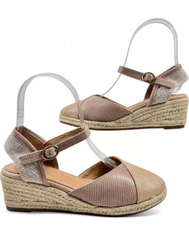 Sandales TIMBOS  pour Femme SANDALIA CUNA ESPARTO MUJER 131161  BEIGE