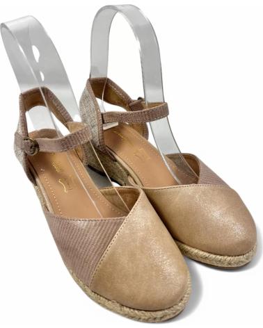 Sandales TIMBOS  pour Femme SANDALIA CUNA ESPARTO MUJER 131161  BEIGE