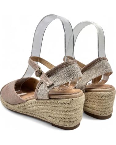 Sandales TIMBOS  pour Femme SANDALIA CUNA ESPARTO MUJER 131161  BEIGE