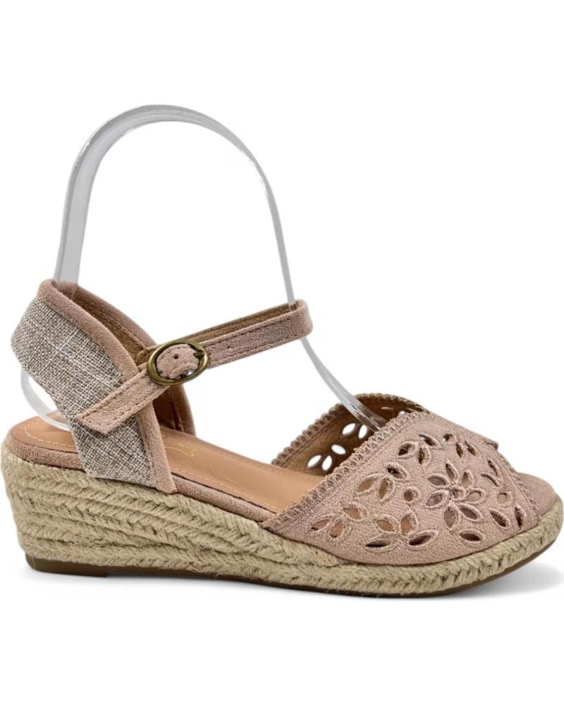 Sandales pour Femme TIMBOS SANDALIA CUNA ESPARTO MUJER 131159 BEIGE