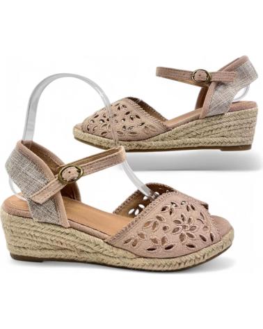 Sandales pour Femme TIMBOS SANDALIA CUNA ESPARTO MUJER 131159 BEIGE