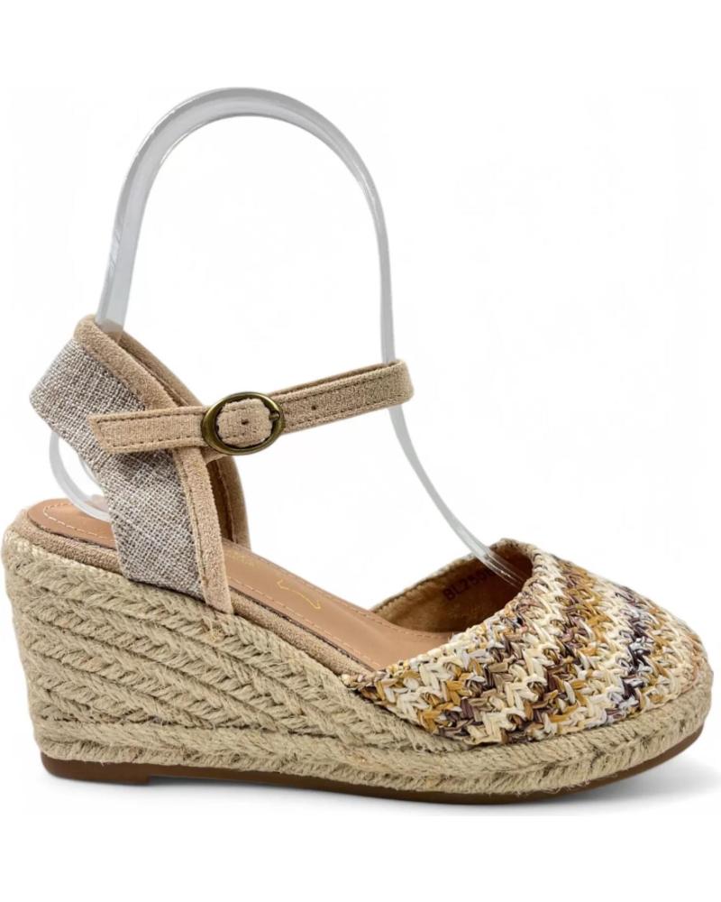 Sandales pour Femme TIMBOS SANDALIA CUNA ESPARTO MUJER 131157 BEIGE