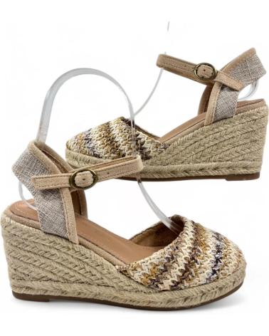 Sandales pour Femme TIMBOS SANDALIA CUNA ESPARTO MUJER 131157 BEIGE