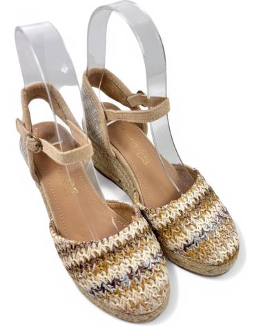 Sandales pour Femme TIMBOS SANDALIA CUNA ESPARTO MUJER 131157 BEIGE