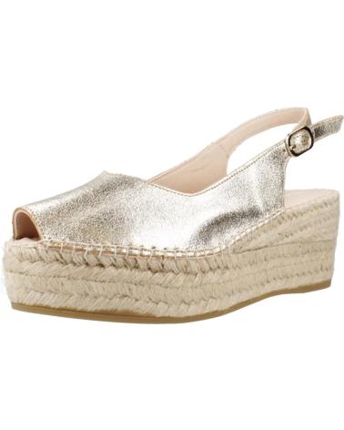 Sandalias de Mujer MACARENA ALPARGATAS MUJER MODELO JAVA100VE COLOR ORO PLTN