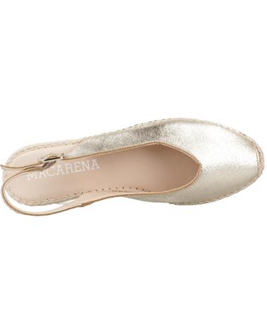 Sandalias de Mujer MACARENA ALPARGATAS MUJER MODELO JAVA100VE COLOR ORO PLTN