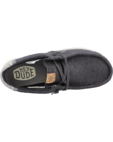 HEY DUDE INFORMALES HOMBRE MODELO WALLY JUTE COLOR NEGRO BLGRGR