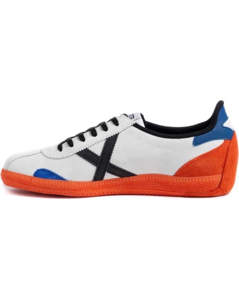 Deportivas MUNICH  de Niña y Niño ZAPATILLAS BARRUFET CON TAPA ROJO  GRIS