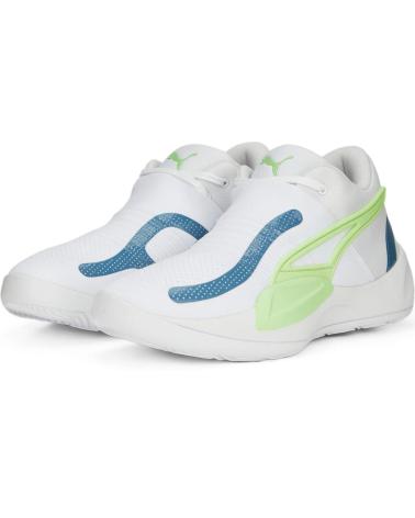 Zapatillas deporte PUMA  de Hombre ZAPATILLAS BASKET RISE NITRO BLANCO  NEGRO