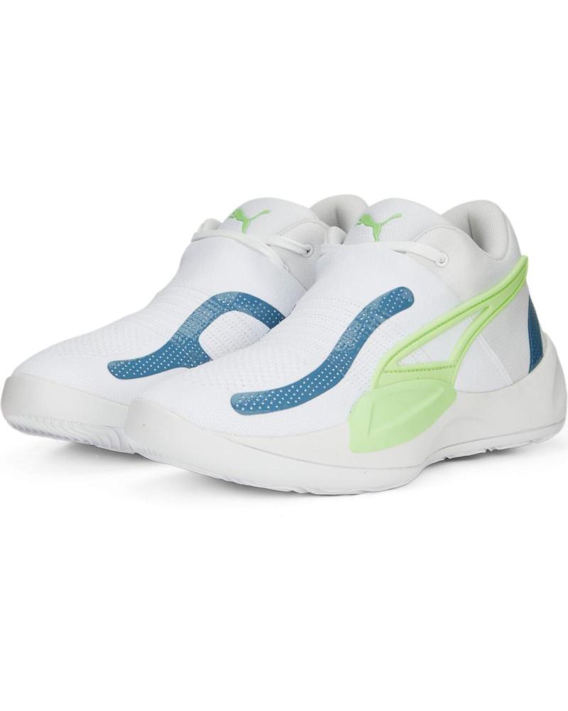 Zapatillas deporte PUMA  de Hombre ZAPATILLAS BASKET RISE NITRO BLANCO  NEGRO