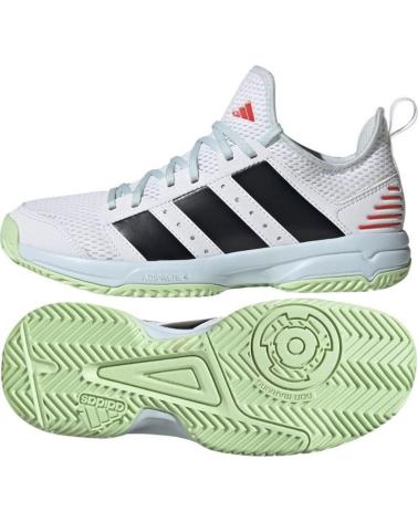 girl and boy Trainers ADIDAS ZAPATILLAS STABIL JR BALONMANO-VOLEY  BLANCO