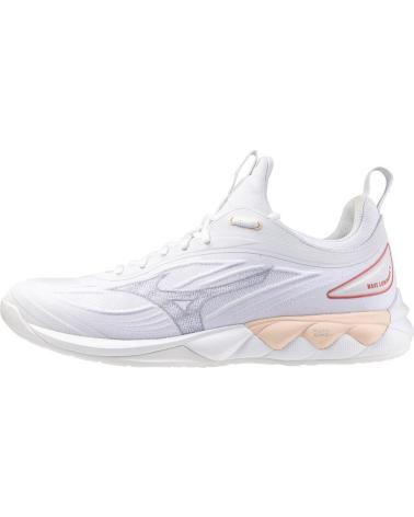 Sneaker MIZUNO  für Damen und Mädchen und Junge ZAPATILLAS BALONMANO-VOLEY WAVE LUMINOUS 3 UNISEX  BLANCO