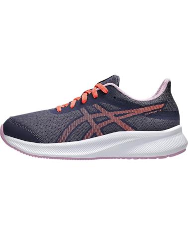 Deportivas ASICS  de Mujer y Niño ZAPATILLAS PATRIOT 13 GS INDIGO FOT PAPAYA 1014A267-501  GRIS