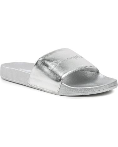 Infradito CHAMPION  per Donna CHANCLAS QUEENS SLIDE SILVER PLATEADO FLIP FLOPS S11562  GRIS
