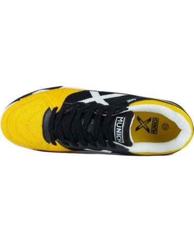 MUNICH ONE 64 INDOOR SHOES BLACK AND YELLOW MULTI