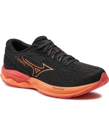 Zapatillas deporte MIZUNO  de Hombre ZAPATILLAS WAVE REVOLT 3 NARANJA ROJO RUNNING J1GC2481  NEGRO
