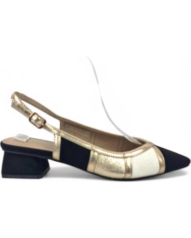 Bailarinas TIMBOS  de Mujer SANDALIA TACON DESTALONADO MUJER 131102  NEGRO