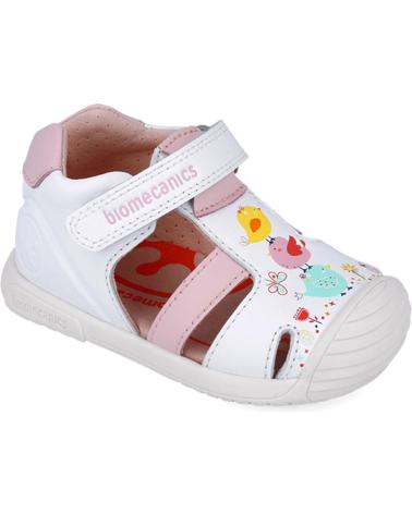 Sandales BIOMECANICS  pour Fille SANDALIAS PARA CHICA 252106 JARDIN  BLANCOB050