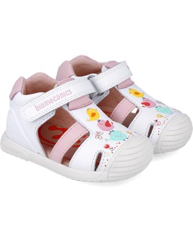 Sandales BIOMECANICS  pour Fille SANDALIAS PARA CHICA 252106 JARDIN  BLANCOB050