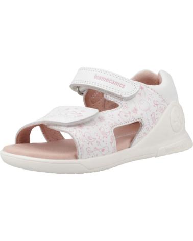 Sandales BIOMECANICS  pour Fille SANDALIAS NINA MODELO 252143B COLOR  BLANCO