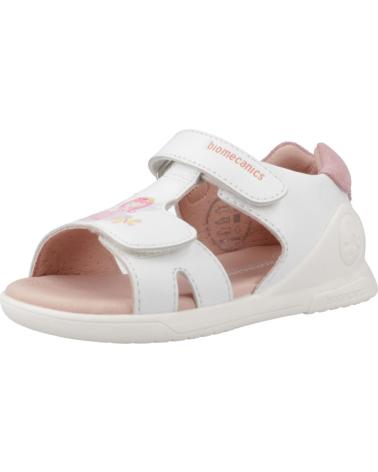Sandales BIOMECANICS  pour Fille SANDALIAS NINA MODELO 252140B COLOR  BLANCO