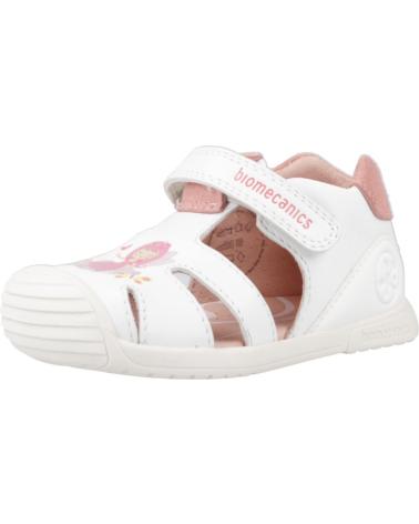 Sandales BIOMECANICS  pour Fille SANDALIAS NINA MODELO 252111B COLOR BLANCO  BLCROS
