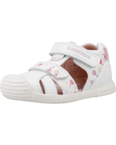 Sandales BIOMECANICS  pour Fille SANDALIAS NINA MODELO 252107B COLOR  BLANCO