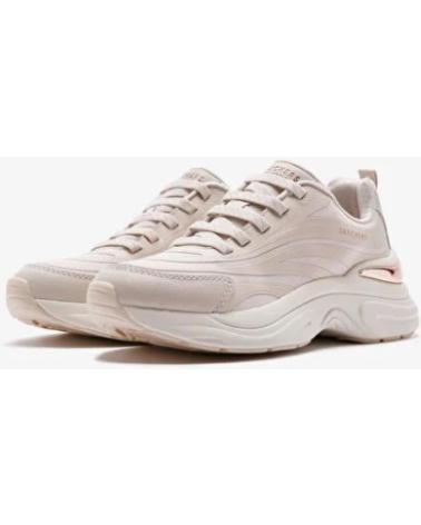 TÊNIS CASUAL SKECHERS HAZEL STEP FLOW 177575 MARROM NATURAL MARRON