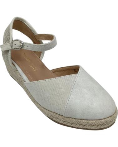 Chaussures DAVINIA  pour Femme ZAPATO CUA ESPARTO  PLATEADO