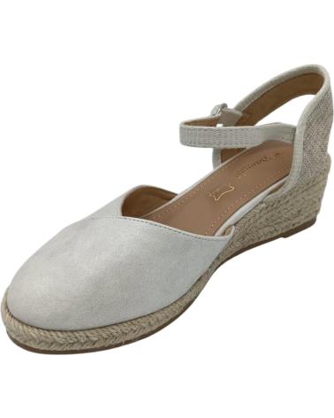 Chaussures DAVINIA  pour Femme ZAPATO CUA ESPARTO  PLATEADO
