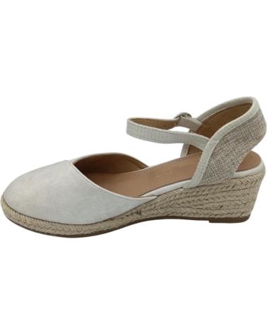 Chaussures DAVINIA  pour Femme ZAPATO CUA ESPARTO  PLATEADO