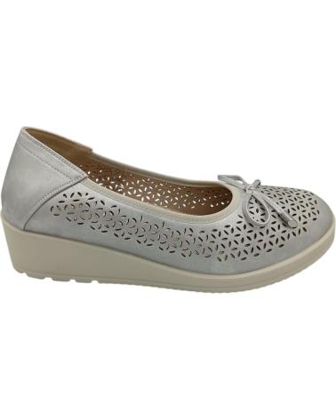 Zapatos DAVINIA  de Mujer ZAPATO CALADO MANOLETINA  PLATEADO