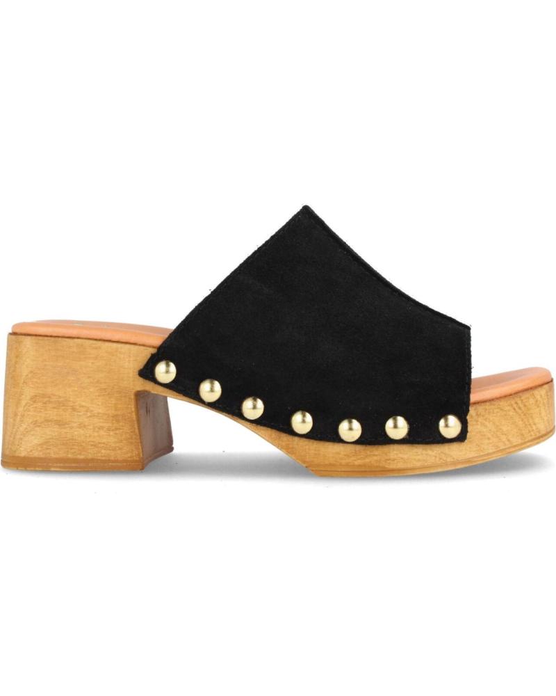 Sapatos de Mulher MARILA RESERVA ZUECO PARA MUJER CON PLATAFORMA Y TACON MEDIO EN SER NEGRO