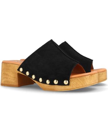 Sapatos de Mulher MARILA RESERVA ZUECO PARA MUJER CON PLATAFORMA Y TACON MEDIO EN SER NEGRO