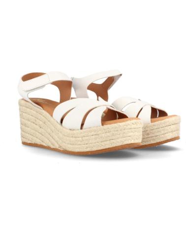 Sandálias MARILA  de Mulher SANDALIA PARA MUJER DE PIEL CON CUNA ALTA NASSAU - PL  BLANCO