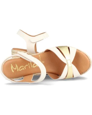 Sandálias MARILA  de Mulher SANDALIA PARA MUJER DE PIEL CON CUNA ALTA NASSAU - PL  BLANCO