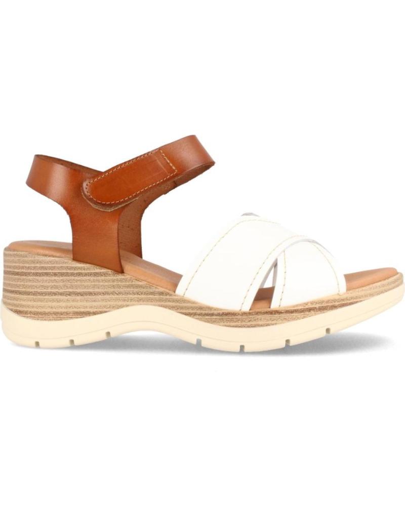 Woman Sandals MARILA SANDALIA DE PIEL PARA MUJER CON CUNA MEDIA BELGRADO  BLANCO