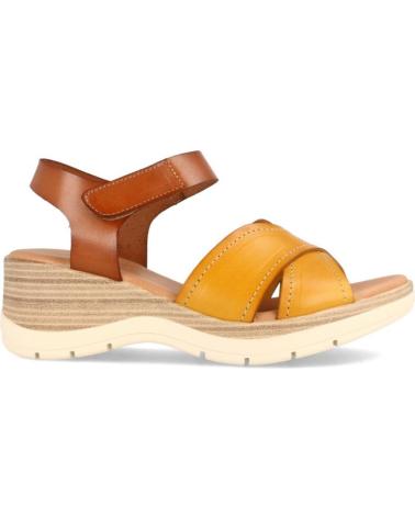 Woman Sandals MARILA SANDALIA DE PIEL PARA MUJER CON CUNA MEDIA BELGRADO PANAMA  AMARILLO