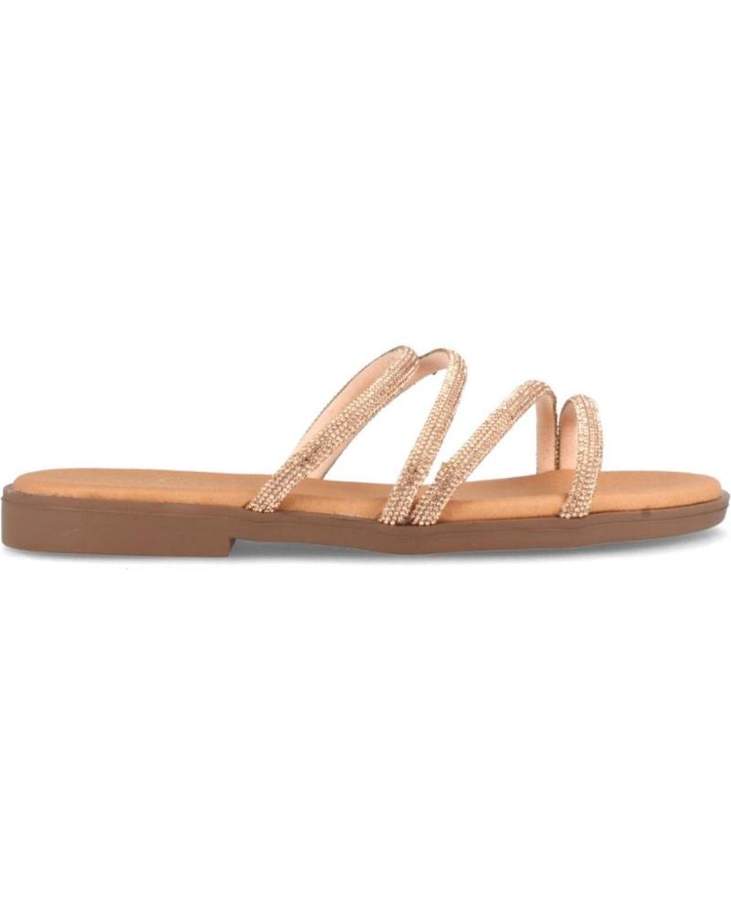 Sandálias MARILA  de Mulher ZUECO PLANO PARA MUJER DAKA BRILLANTE  ROSA