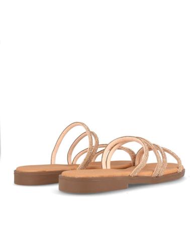 Sandálias MARILA  de Mulher ZUECO PLANO PARA MUJER DAKA BRILLANTE  ROSA