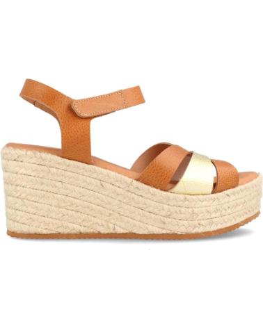 Sandalias MARILA  de Mujer SANDALIA PARA MUJER DE PIEL CON CUNA MEDIA NASSAU MIEL - PLA  AMARILLO