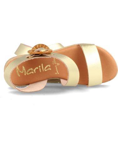 Sandálias MARILA  de Mulher SANDALIA PLANA DE PIEL PARA MUJER CAMBERRA  PLATINO