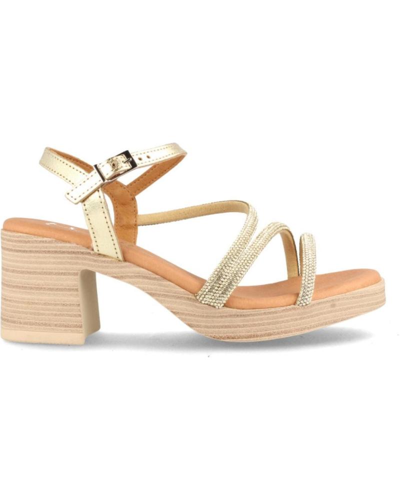 Sandálias MARILA  de Mulher SANDALIA DE PIEL PARA MUJER CON TACON ALTO MONRO  PLATINO