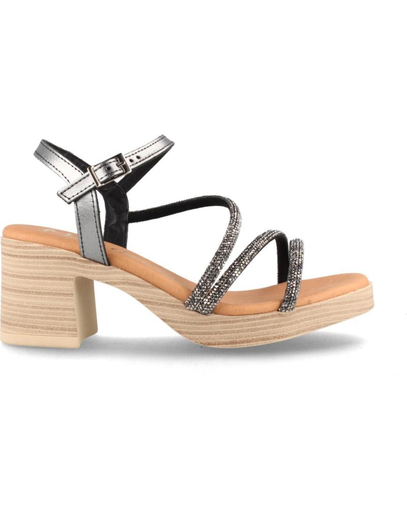 Sandálias de Mulher MARILA SANDALIA DE PIEL PARA MUJER CON TACON ALTO MONRO ACERO PLOMO