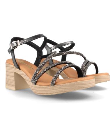 Sandálias de Mulher MARILA SANDALIA DE PIEL PARA MUJER CON TACON ALTO MONRO ACERO PLOMO