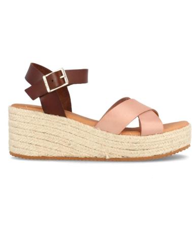 Sandalias MARILA  de Mujer SANDALIA DE PIEL PARA MUJER CON CUNA MEDIA QUITO NUDE Y NUEZ  BEIGE