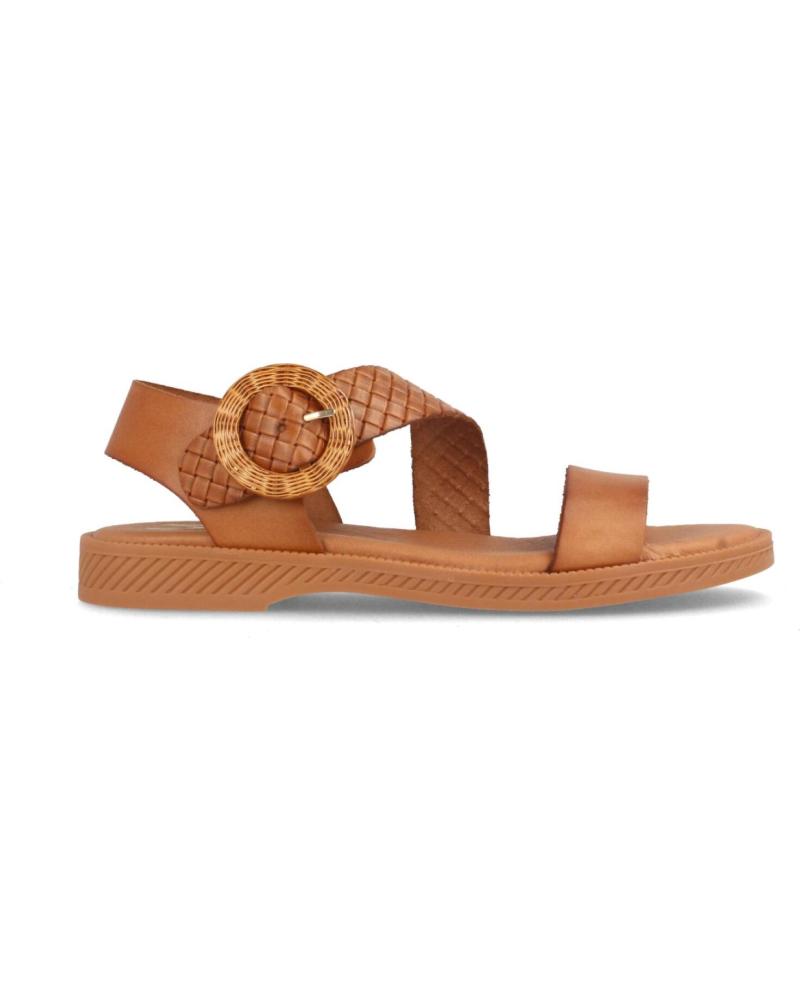 Sandalen MARILA  für Damen SANDALIA PLANA DE PIEL PARA MUJER AMSTER  AVELLANA
