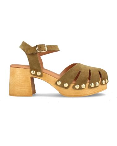 Sandales MARILA  pour Femme SANDALIA DE PARA MUJER CON PLATAFORMA Y TACON ALTO EN SERRAJ  MILITAR
