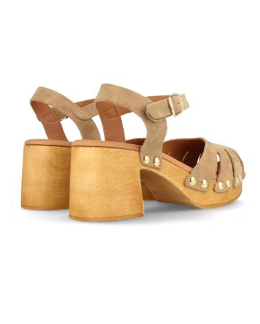 Sandálias MARILA  de Mulher SANDALIA DE PARA MUJER CON PLATAFORMA Y TACON ALTO EN SERRAJ  BEIGE